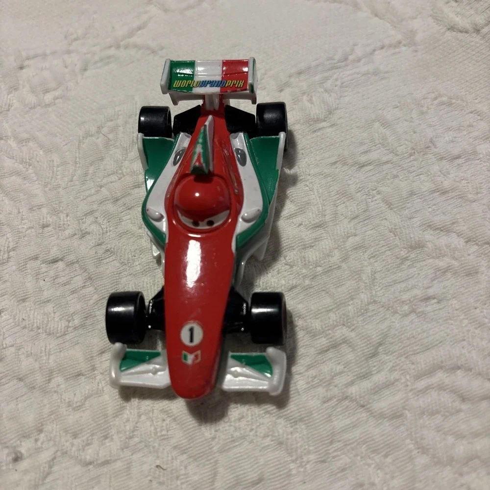 DISNEY PIXAR CARS 2 RACING RED FRANCESCO BERNOULLI.☆ NO PACKAGE☆ USED CONDITION.